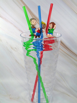 Peanuts Curly Straw With PVC - snoopn4pnuts.com