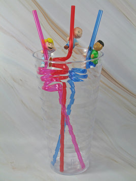 Peanuts Curly Straw With PVC - snoopn4pnuts.com