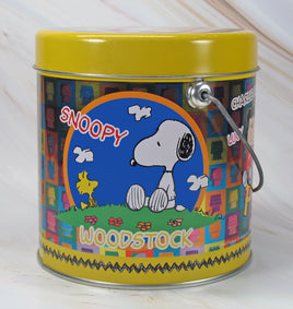 Peanuts Tin Canister With Handle - snoopn4pnuts.com