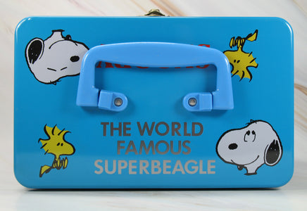 Snoopy Superbeagle Tin Canister With Handle - snoopn4pnuts.com