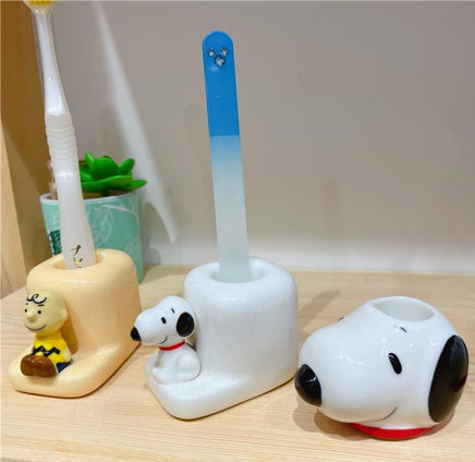 Peanuts Ceramic Toothbrush Holder - Snoopy Head - snoopn4pnuts.com