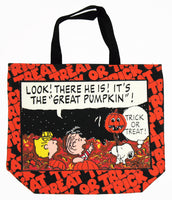 Peanuts Glow-In-The-Dark Halloween Tote Bag - RARE!