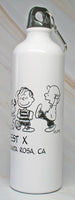2010 Beaglefest X Metal Water Bottle With Carabiner - snoopn4pnuts.com
