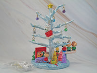 Peanuts Christmas Tree with Lights and Ornaments - RARE!