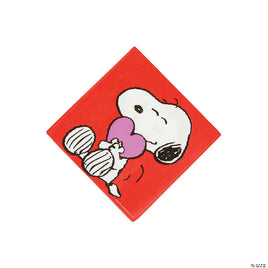 Snoopy Valentine's Day Luncheon / Dessert Napkins - snoopn4pnuts.com