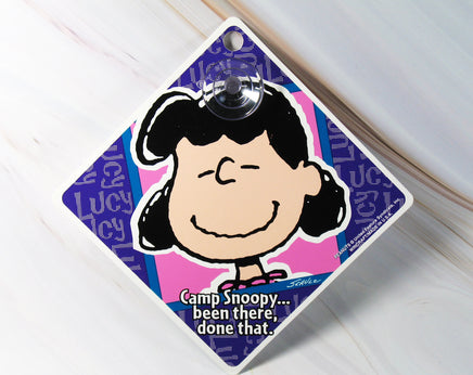 Camp Snoopy Plastic Window Decor With Suction Cup Hanger - Lucy - snoopn4pnuts.com