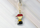 Charlie Brown Baseball Enamel Zipper Pull