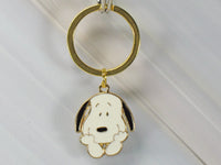 Snoopy Smiling Gold-Tone Key Chain