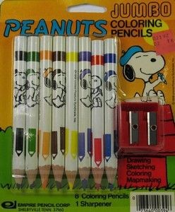 Peanuts Jumbo Colored Pencil Set (No Sharpener)
