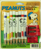Peanuts Jumbo Colored Pencils + Sharpener