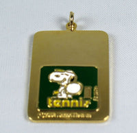 Snoopy Cloisonne Pendant / Key Fob - Tennis