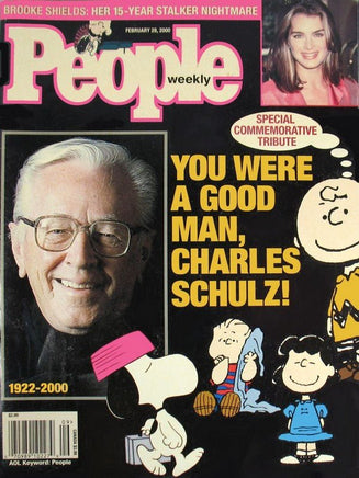 People Magazine (Feb. 28, 2000) - Charles Schulz Cover and Article - snoopn4pnuts.com