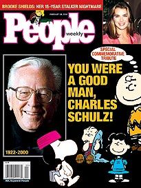 People Magazine (Feb. 28, 2000) - Charles Schulz Cover And Article
