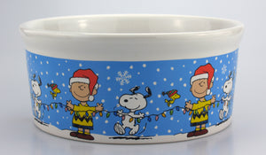 Peanuts Christmas Ceramic Pet Bowl / Snack Dish
