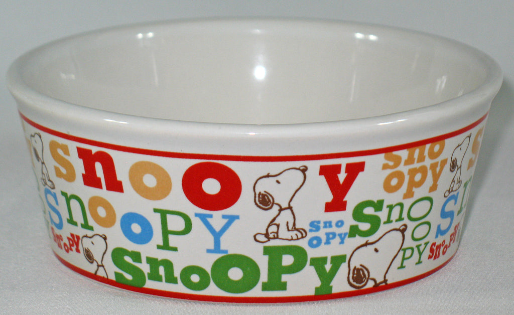 Snoopy Ceramic Pet Bowl - Snoopy Name
