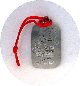JOY TO THE WORLD PEWTER ORNAMENT