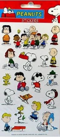 Peanuts Gang Stickers - Reduced Price!