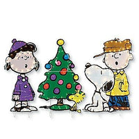 Peanuts Gang Carolers Lighted Yard Art