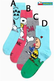 Peanuts Imported Crew - Length Socks - snoopn4pnuts.com