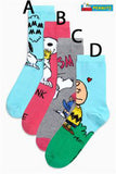 Peanuts Imported Crew-Length Socks