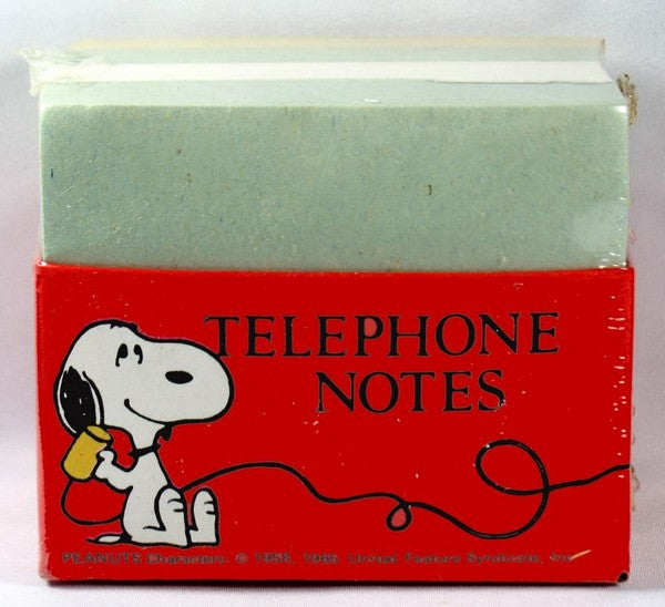 Snoopy "Telephone Notes" Block of Paper