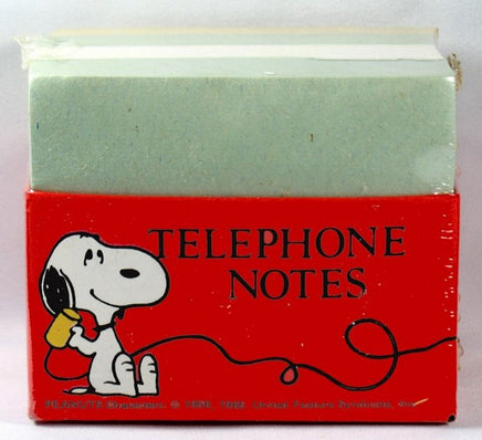Snoopy "Telephone Notes" Block Of Paper