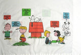 Vintage Peanuts Gang Phrases Pillow Case
