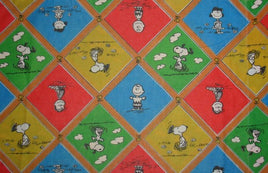 Vintage Peanuts Gang Pillow Case - Diamonds