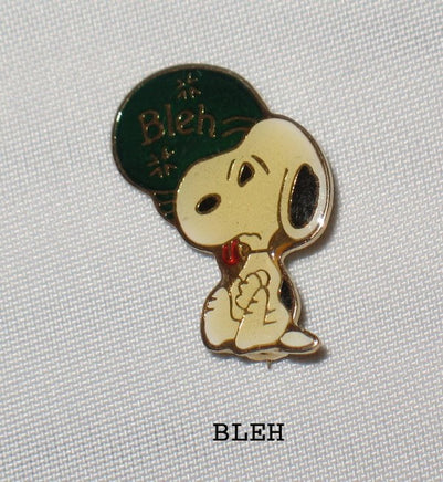 Snoopy Quote Pin - Bleh