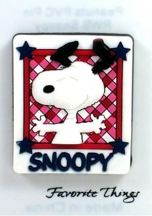 Snoopy Patriotic Pvc Pin