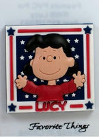 Lucy Patriotic PVC Pin