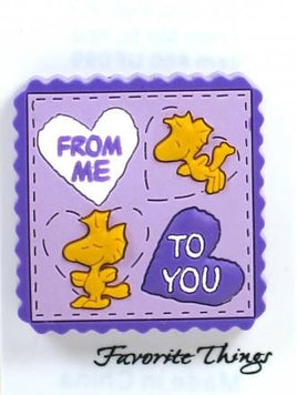 Woodstock Postage Stamp Pvc Pin