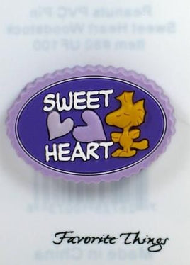 Woodstock Sweet Heart Pvc Pin