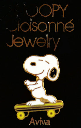 Snoopy Skateboarder Cloisonne Pin - On Sale!