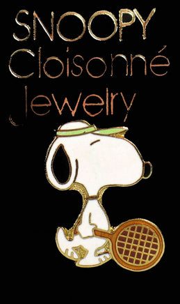 Snoopy Tennis Player Cloisonne Pin - On Sale!