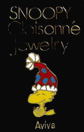 Woodstock Wearing Party Hat Cloisonne Pin