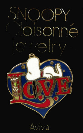 Snoopy Love Cloisonne Pin