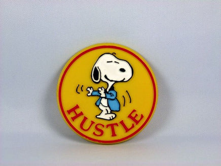 Molded Pinback Button: Hustle