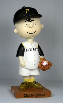 2003 Limited-Edition Charlie Brown Pittsburgh Pirates Bobblehead With Game Ticket! - Rare!