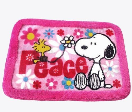Snoopy and Woodstock Plush Rug - PEACE - snoopn4pnuts.com