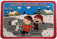 Peanuts Gang Vinyl Christmas Place Mat - Winter Wonderland