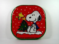 Snoopy's Christmas Tree Square Dessert Plates