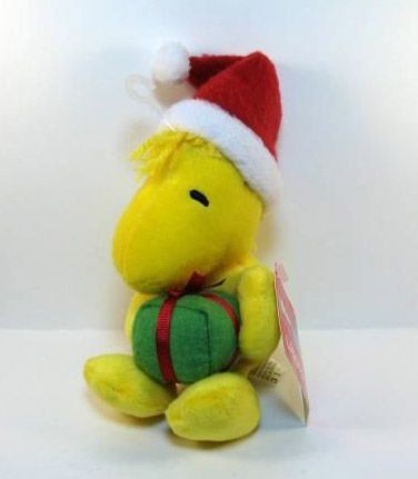 Hallmark Woodstock Holding Christmas Gift Plush Doll