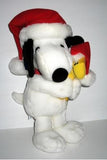 Snoopy Santa Hugging Woodstock Large Plush Doll (20" High!)