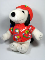 Snoopy Plush Dad Doll - Dad, You're A Sport  (Perfect Father's Day Gift!) - NEAR MINT