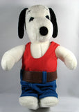 Snoopy Plush Doll In Blue Jeans