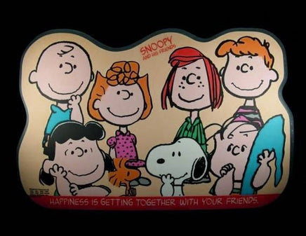 Die-Cut Vinyl-Covered Place Mat - Peanuts Gang