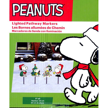 Snoopy Holiday Lighted Pathway Markers Set - snoopn4pnuts.com