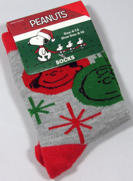 Kids Peanuts Christmas Crew Length Socks - snoopn4pnuts.com