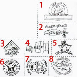 Peanuts Encouragement Rubber Stamp (Used But MINT Condition/Remounted) - snoopn4pnuts.com